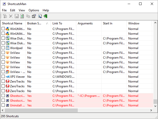 shortcut file remover